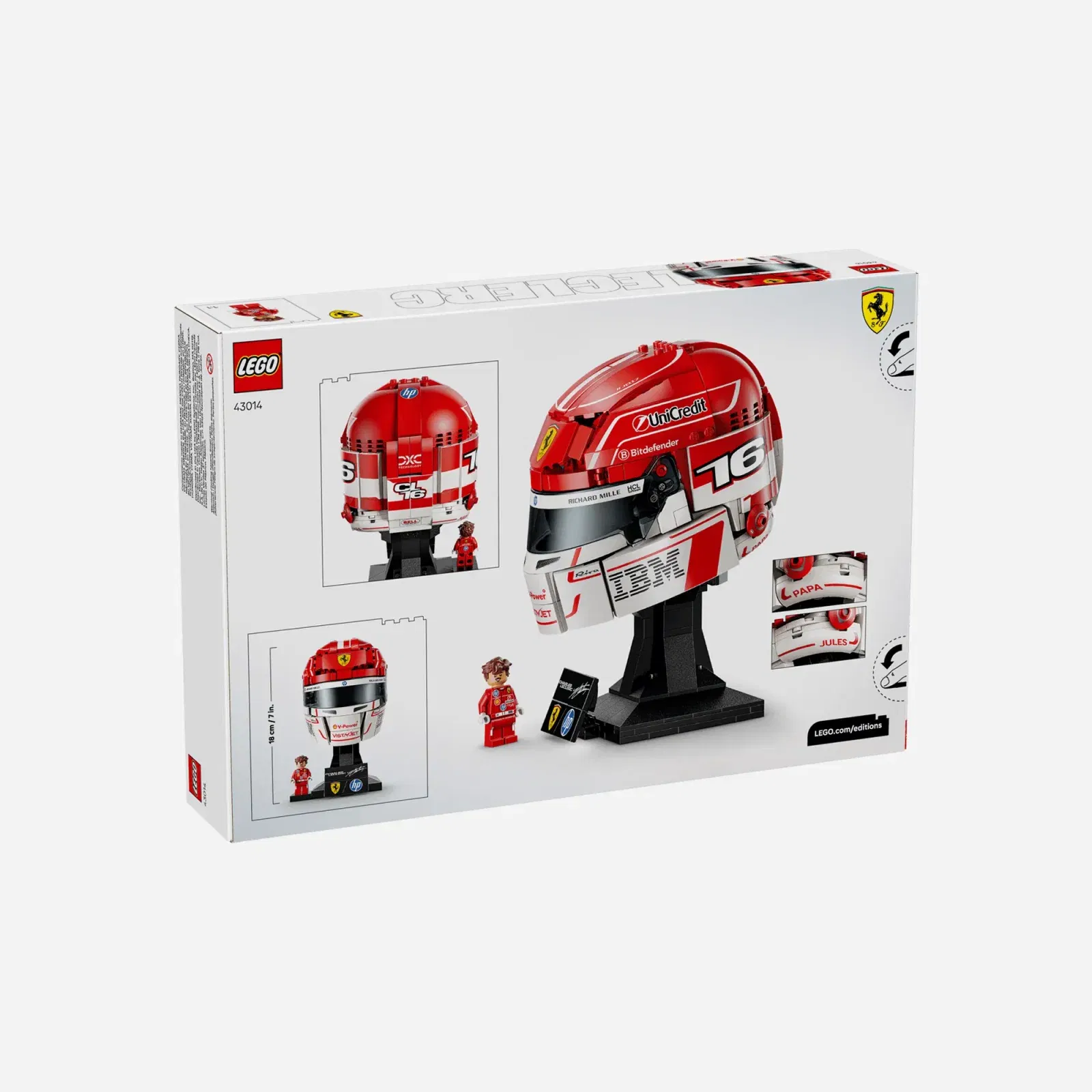 LEGO Scuderia Ferrari HP Charles Leclerc Helmet #43014