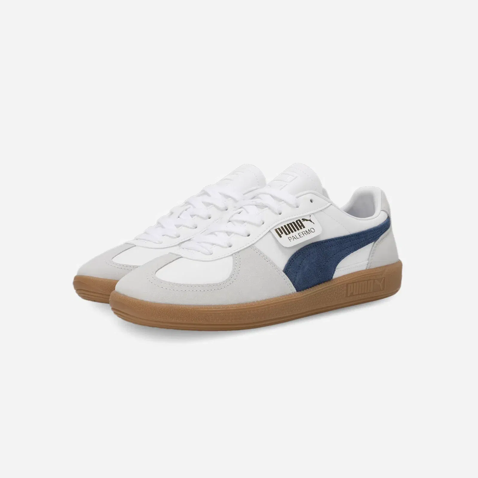 Puma Palermo Leather White-Blue Horizon-Gum