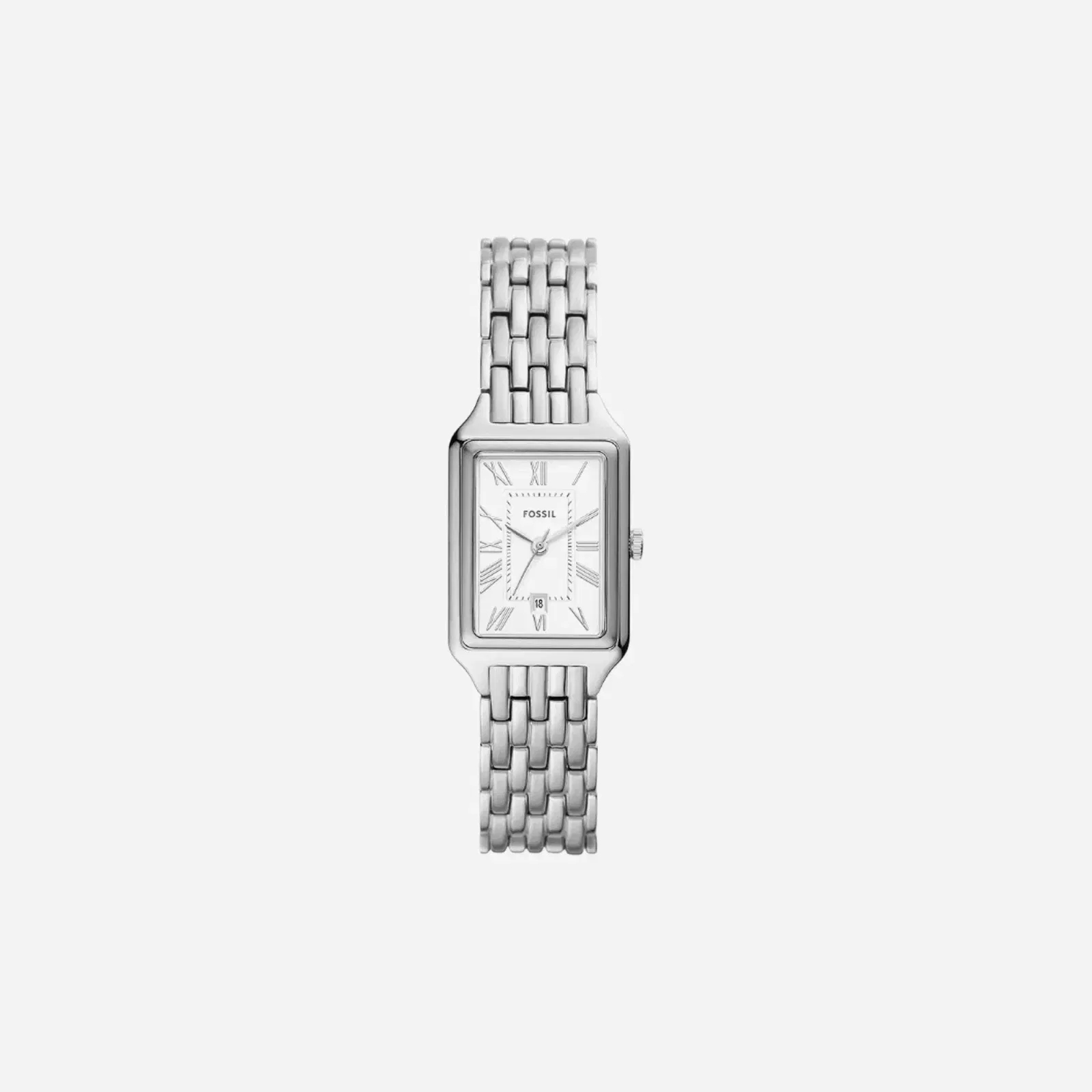 Fossil Raquel Three-Hand Date Silver Stainless Steel Watch