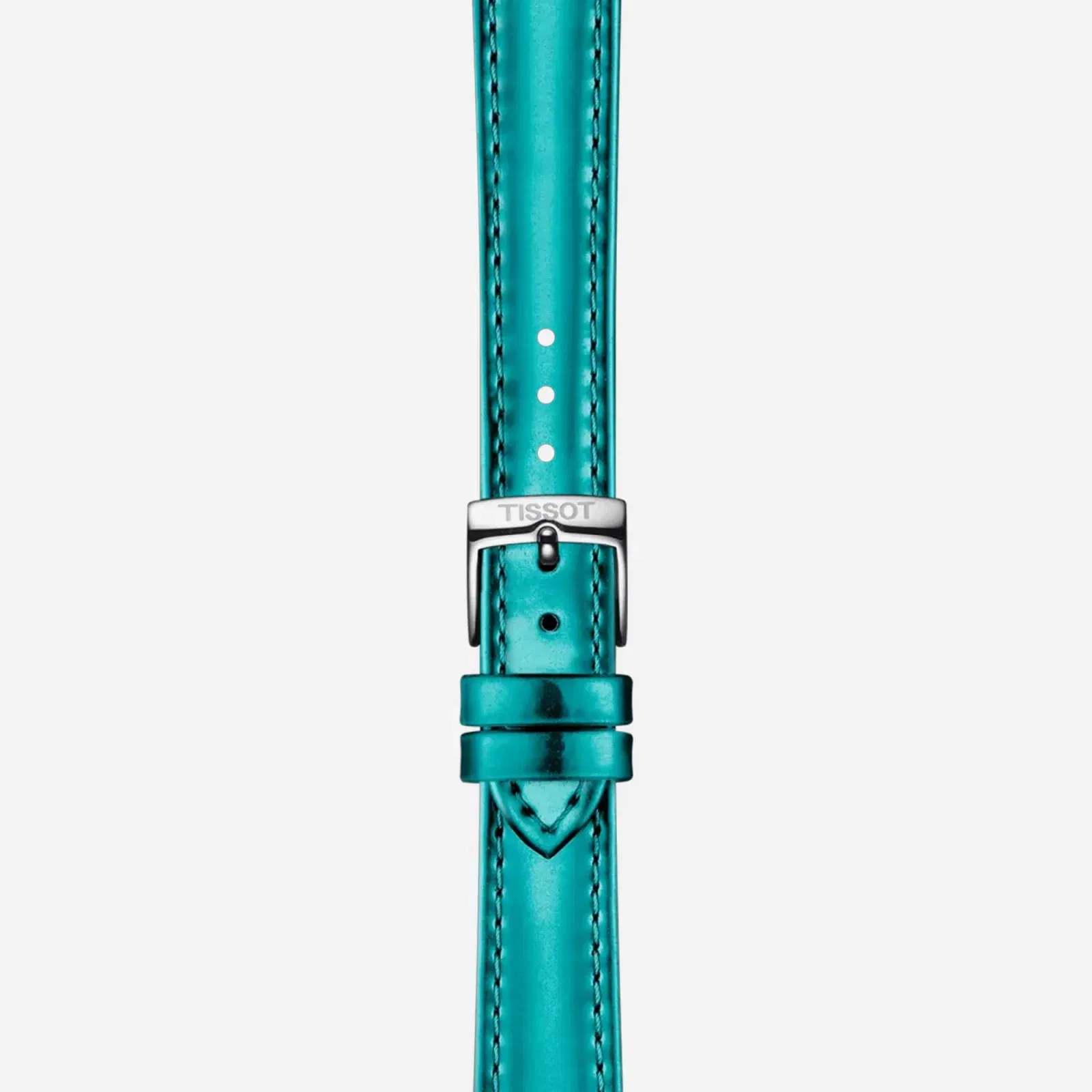 Tissot Everytime Lady Stick / Dot Dial Turquoise Synthetic Strap Watch WMNS