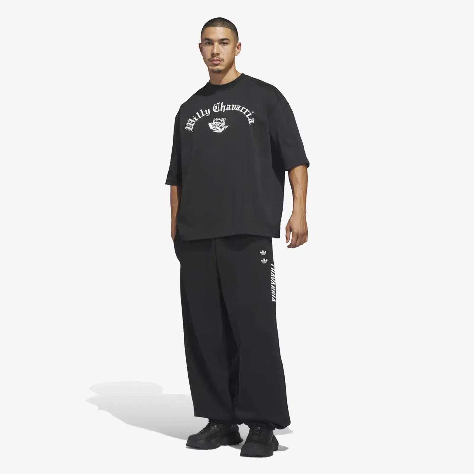 ADIDAS ORIGINALS WILLY CHAVARRIA SIGNATURE LOGO T-SHIRT { BLACK