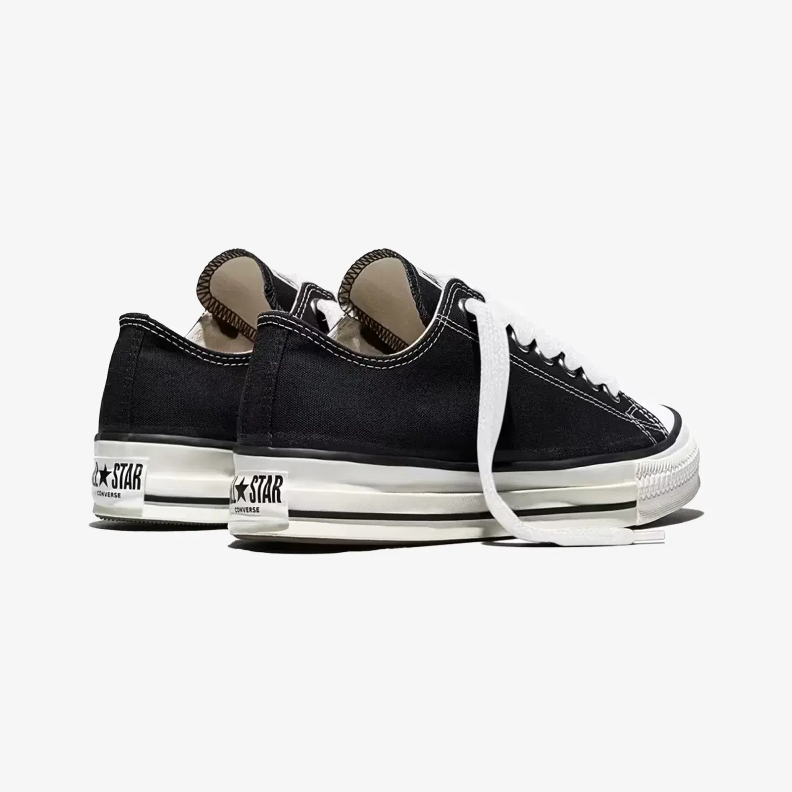 CONVERSE CHUCK TAYLOR ALL STAR THROWBACK { BLACK/VINTAGE WHITE/RED