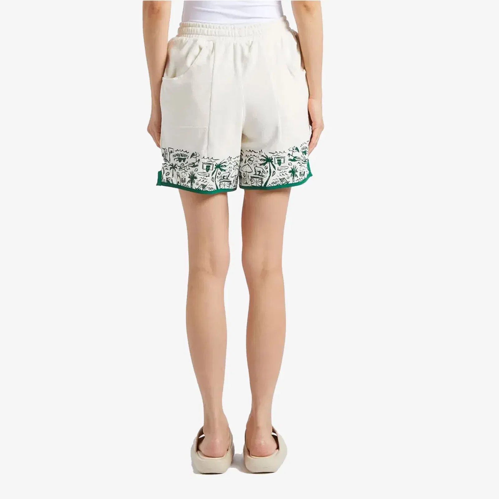 PUMA THE FAIRGROUNDS TERRY BASKETBALL SHORTS { FROSTED LVORY