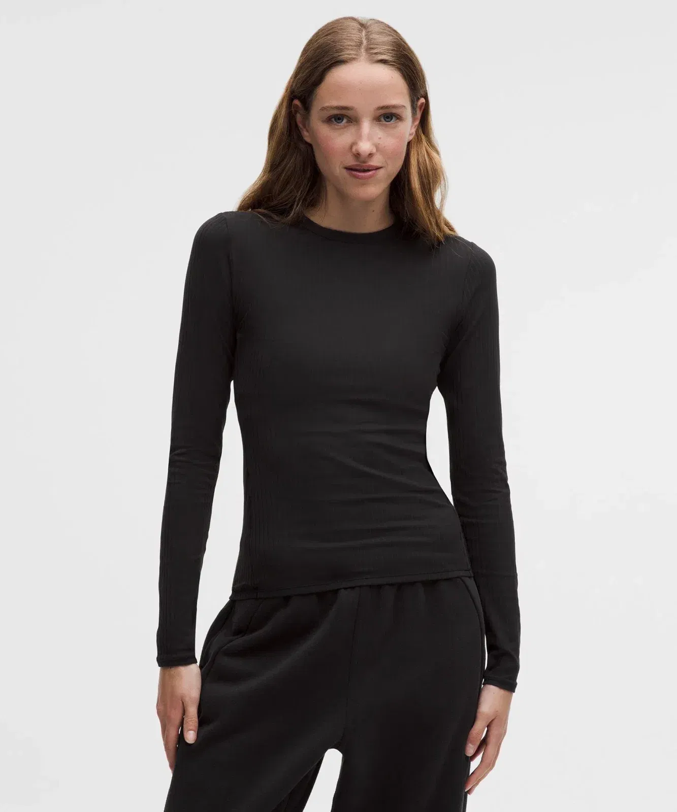 Lululemon Women's Wundermost Ultra-Soft Ribbed Nulu Crewneck Long-Sleeve Shirt