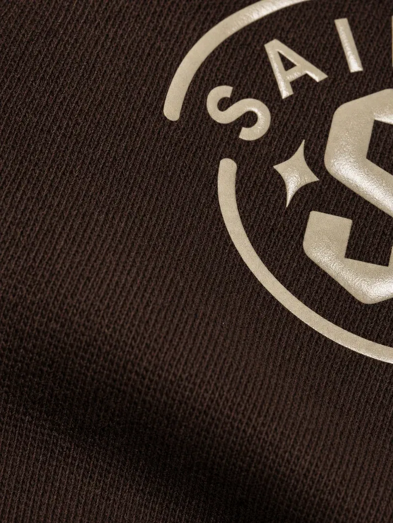 Saints Be Autyst Quarter Zip Brown T-Shirt