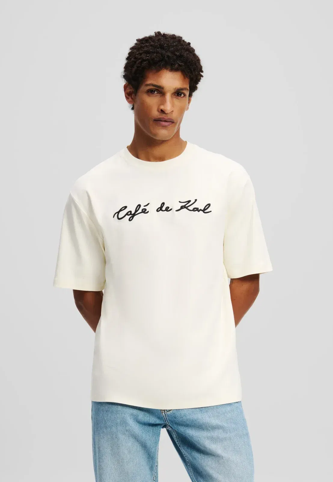 KARL LAGERFELD X JORGE PARRA - Print T-shirt - cannoli cream