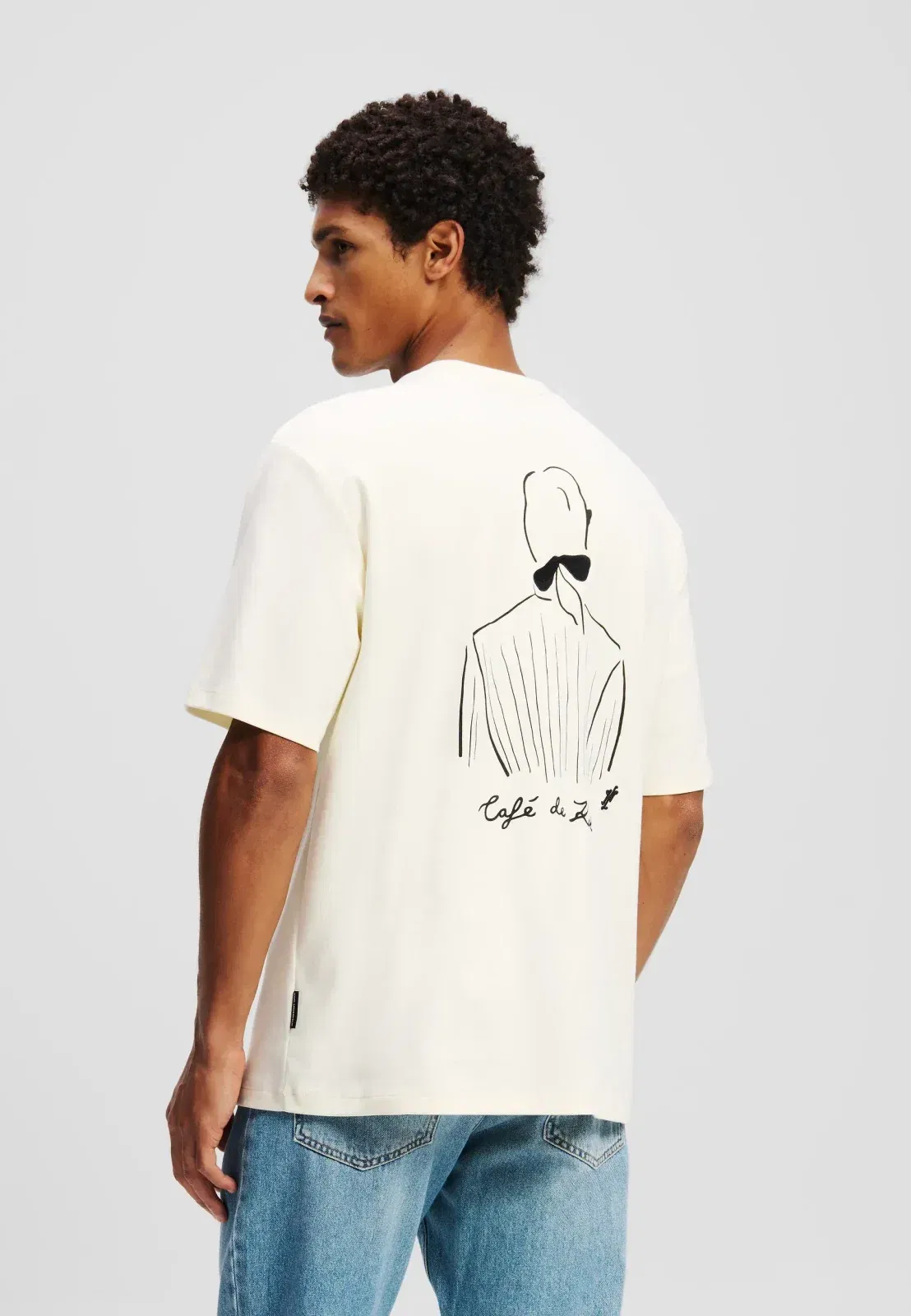 KARL LAGERFELD X JORGE PARRA - Print T-shirt - cannoli cream