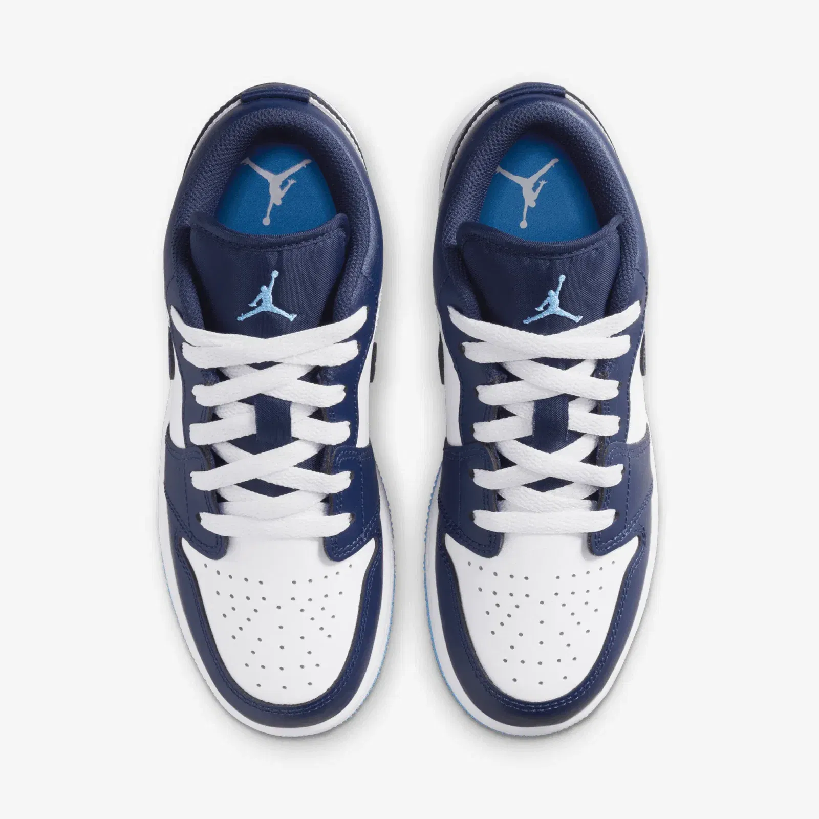 JORDAN | AIR JORDAN 1 LOW (GS) { MIDNIGHT NAVY/UNIVERSITY BLUE-WHITE