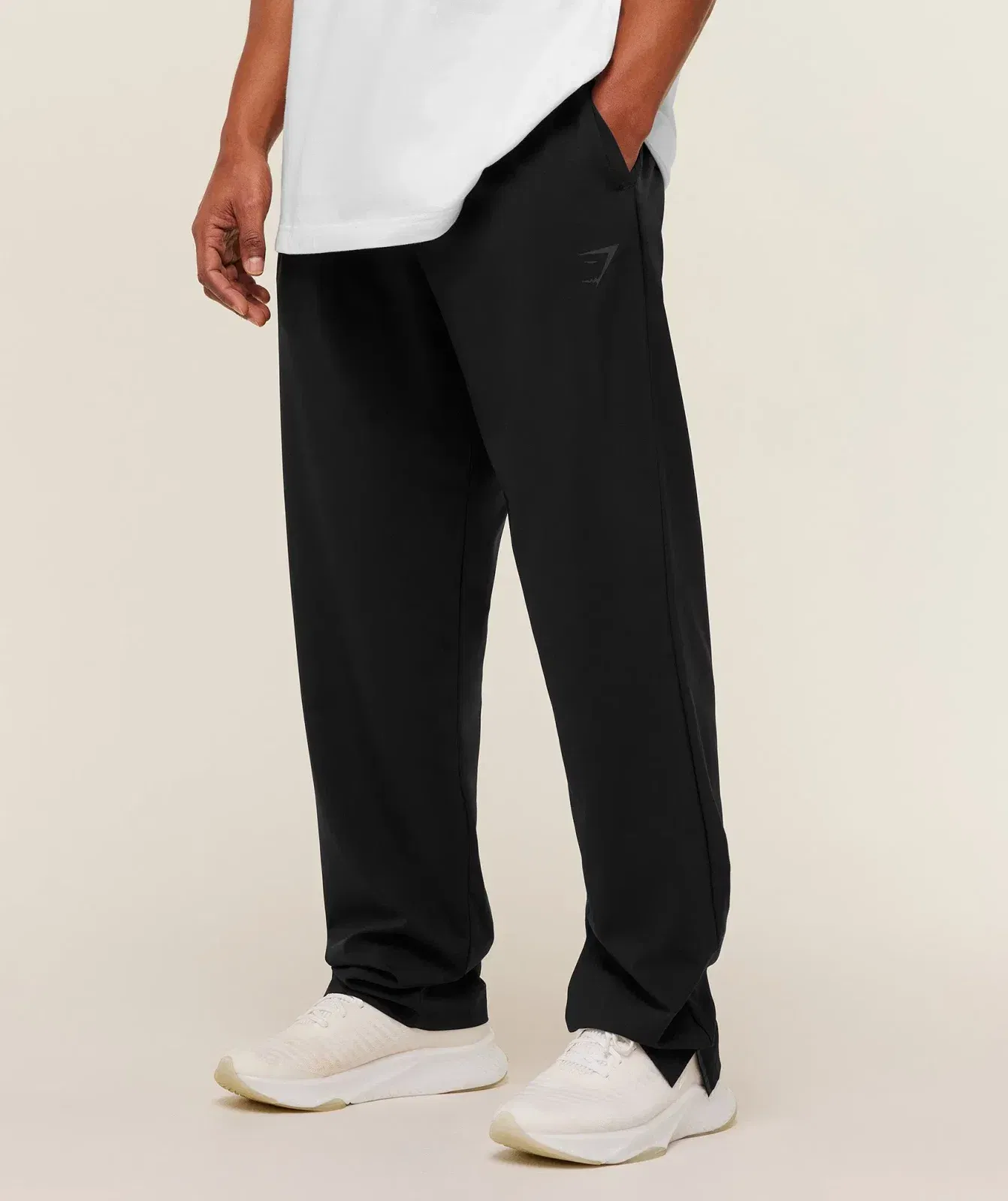 Gymshark Arrival Contrast Pants - Black/Onyx Grey