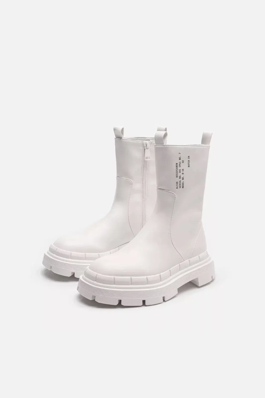 TOKYO VEGAN LEATHER CHUNKY BOOTS