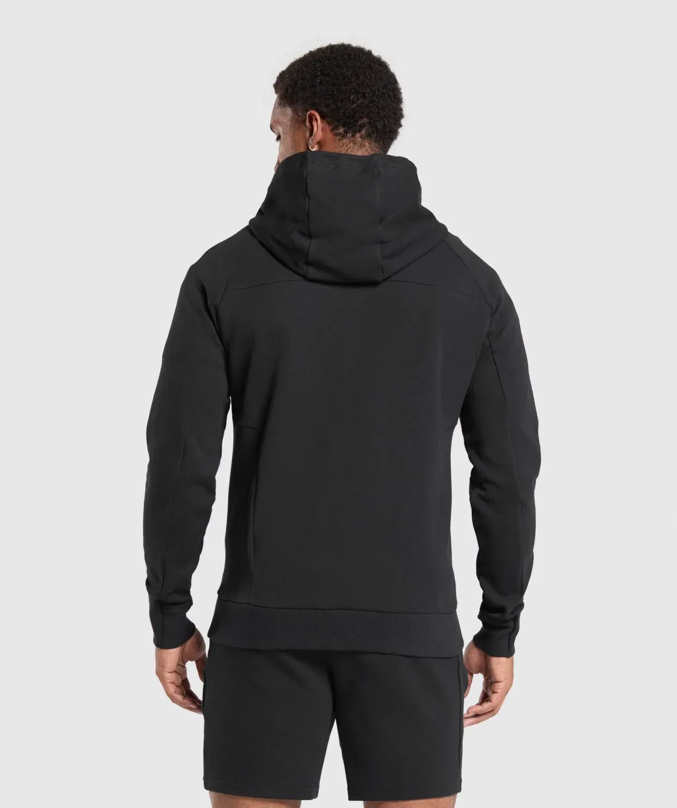 Gymshark Interlock Tech Zip Up Hoodie - Black