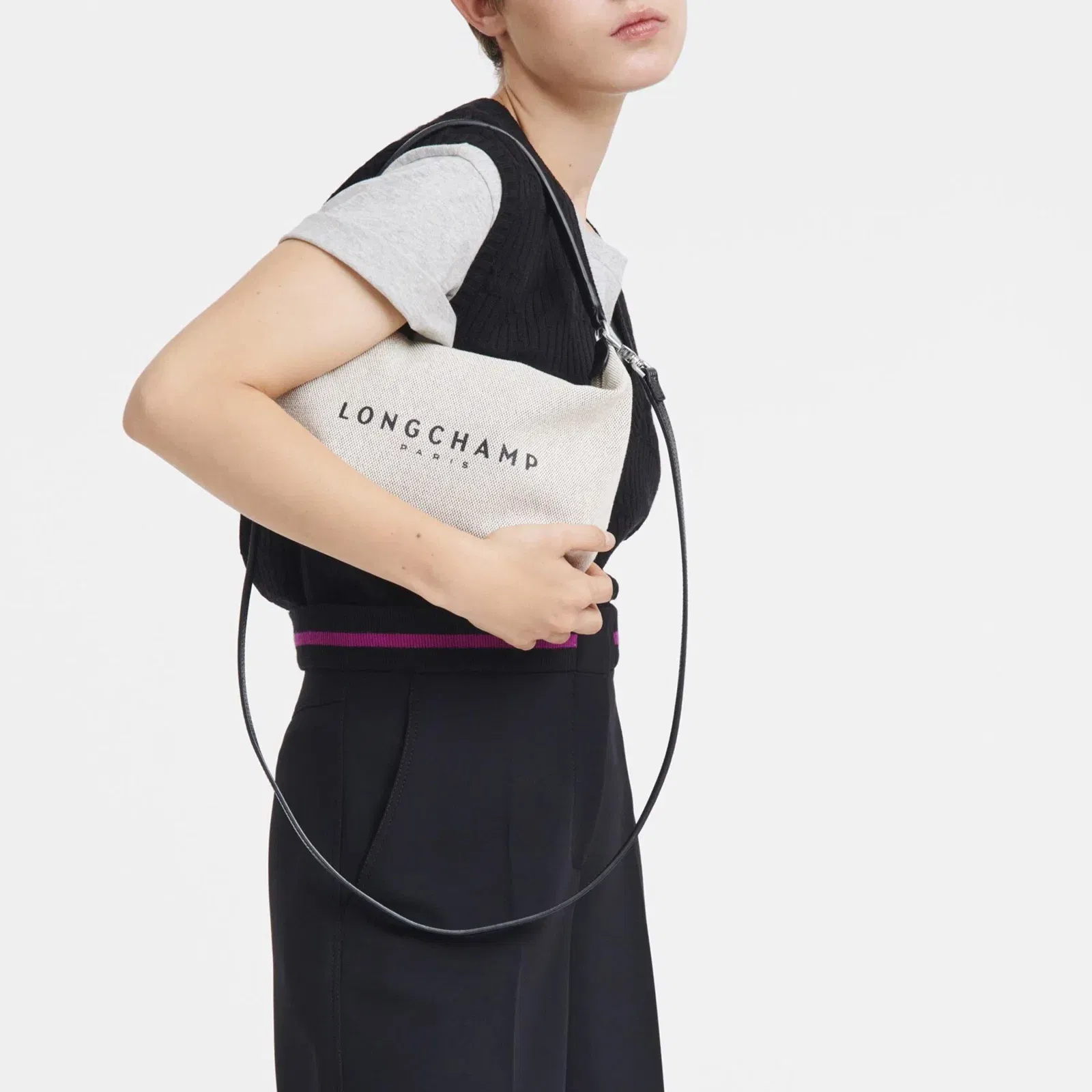 Logo Canvas Essential Crossbody Bag