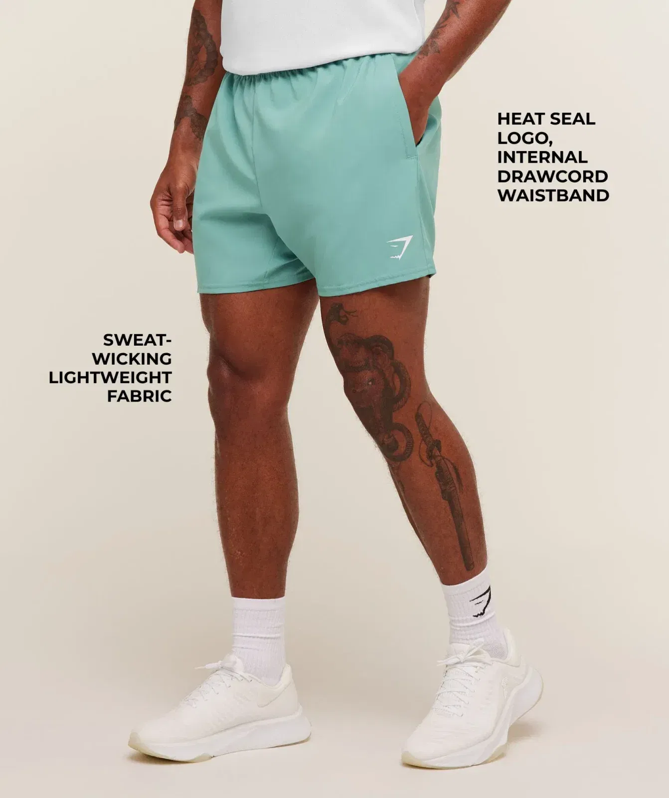 Gymshark Arrival 5" Shorts - Muted Teal