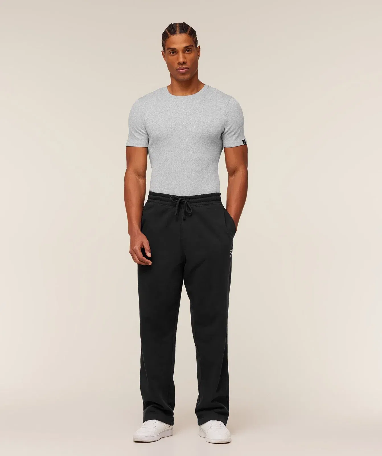 Gymshark Ribbed T-Shirt - Light Grey Core Marl