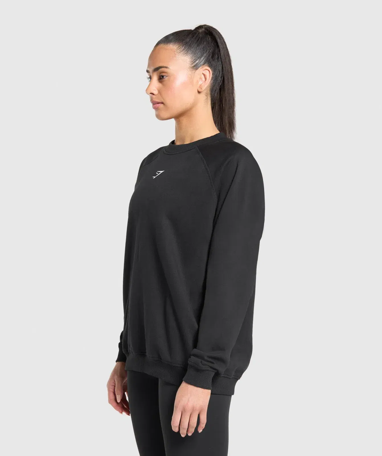 Gymshark Training Oversized Fleece Sweatshirt - Black