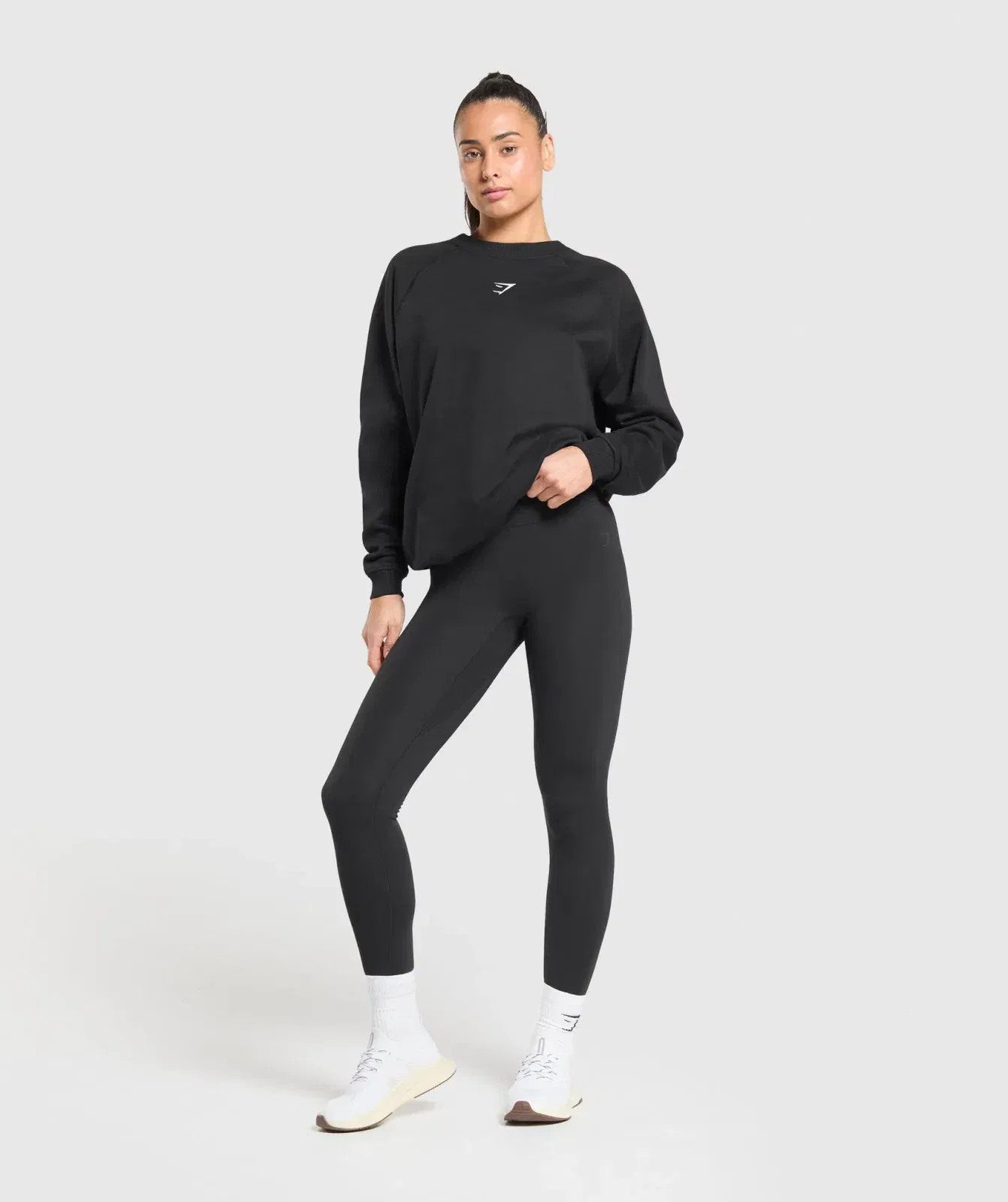 Gymshark Training Oversized Fleece Sweatshirt - Black