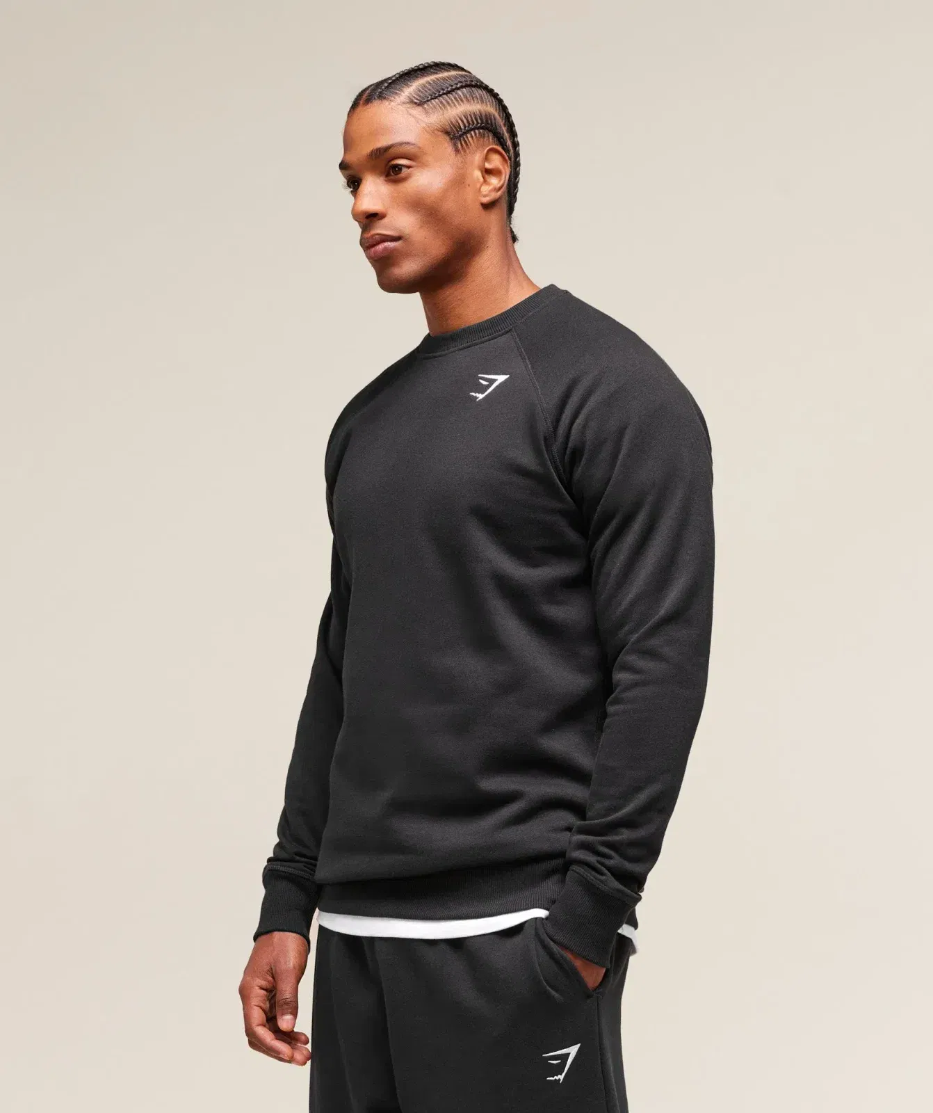 Gymshark Crest Sweatshirt - Black