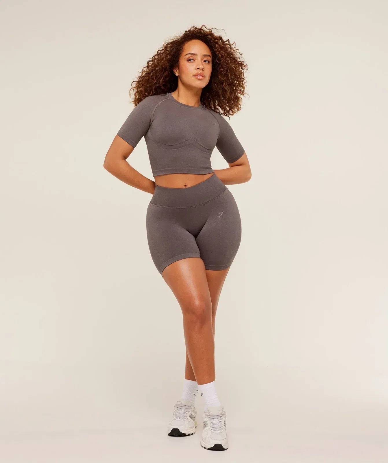 Gymshark Lift Seamless Shorts - Cool Brown