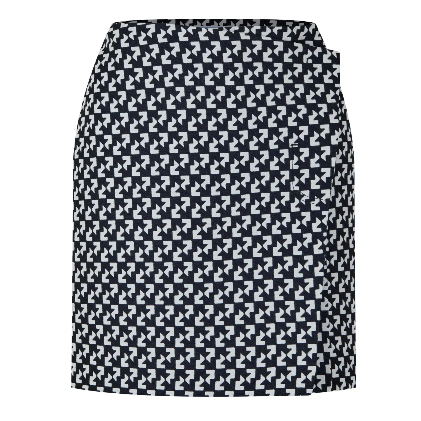 Abstract Wrap Skirt