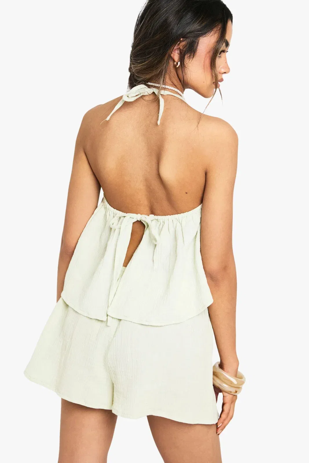 Crinkle Cotton Flippy Shorts