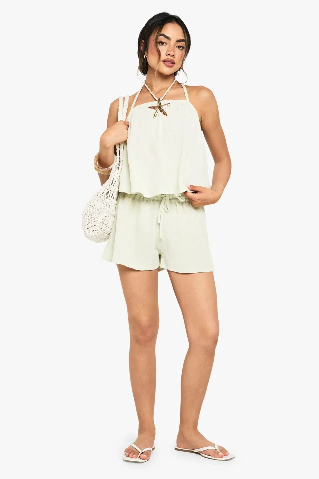 Crinkle Cotton Flippy Shorts