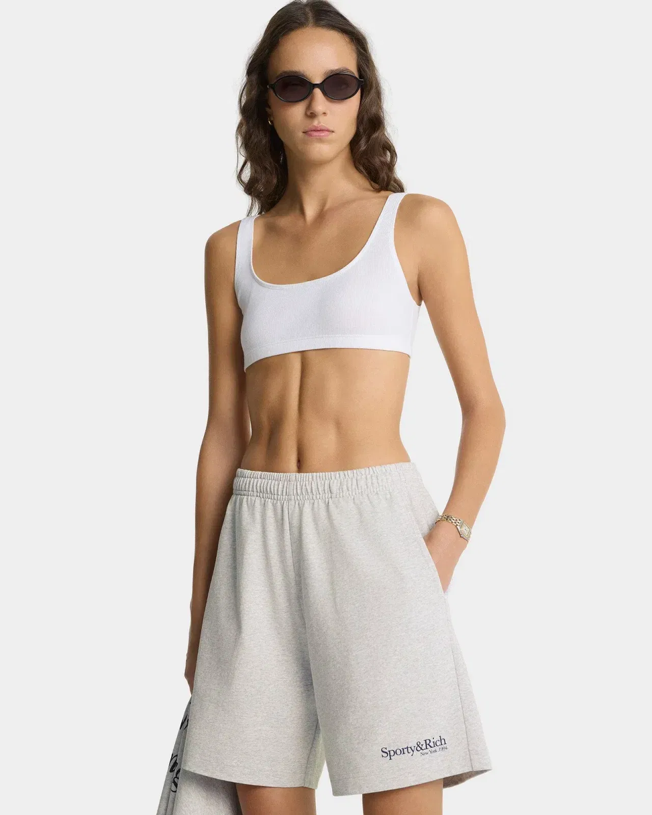Run Club Gym Short - Heather Gray/Navy