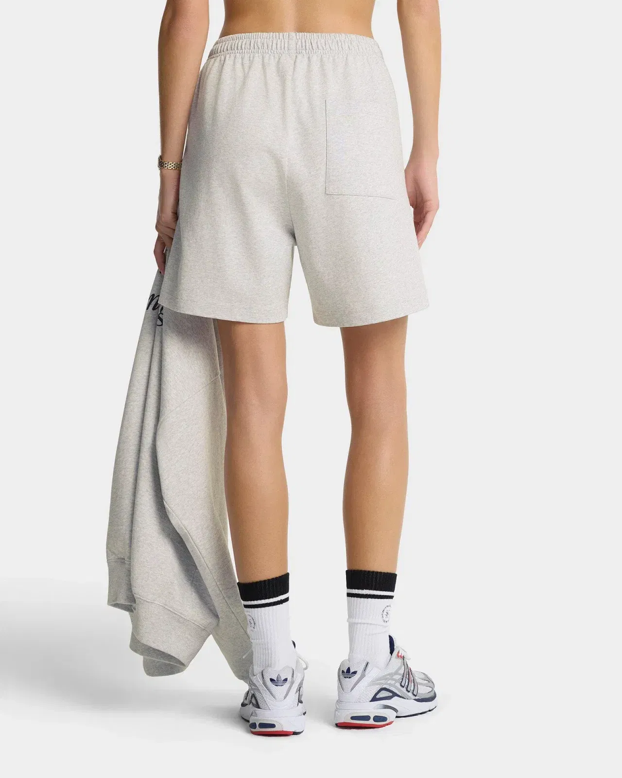 Run Club Gym Short - Heather Gray/Navy