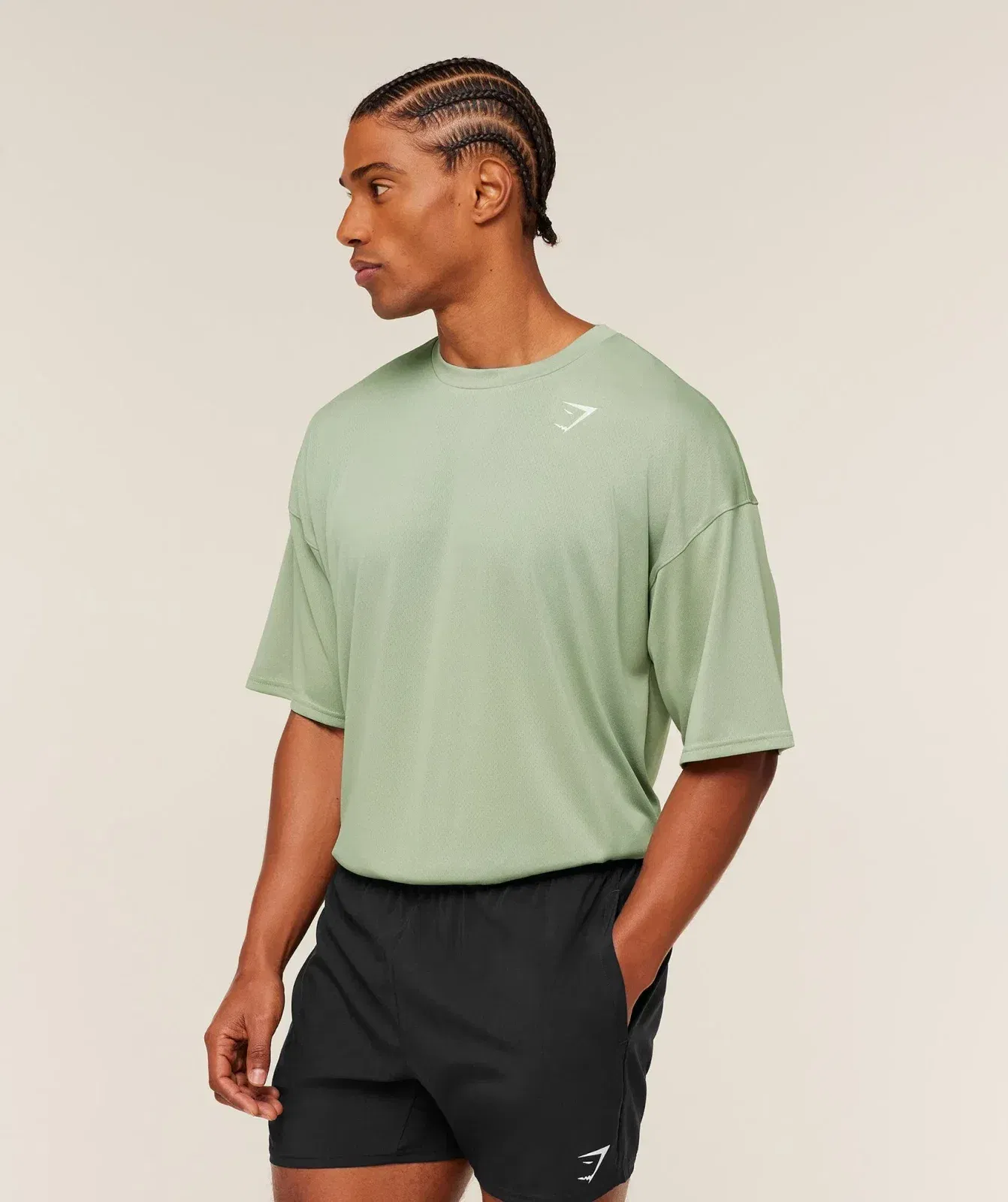 Gymshark Arrival Oversized T-Shirt - GS Haze Green