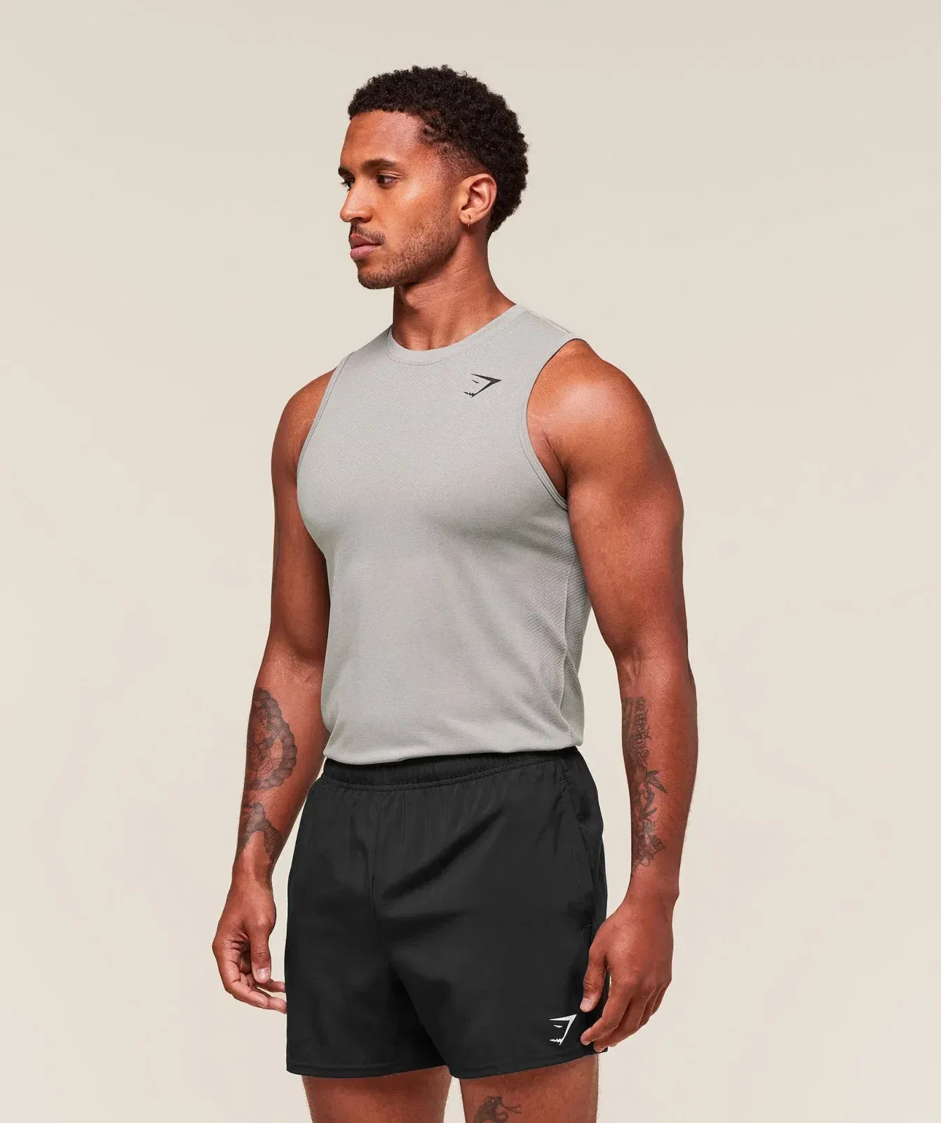 Gymshark Vital Tank - Light Grey/Smokey Grey