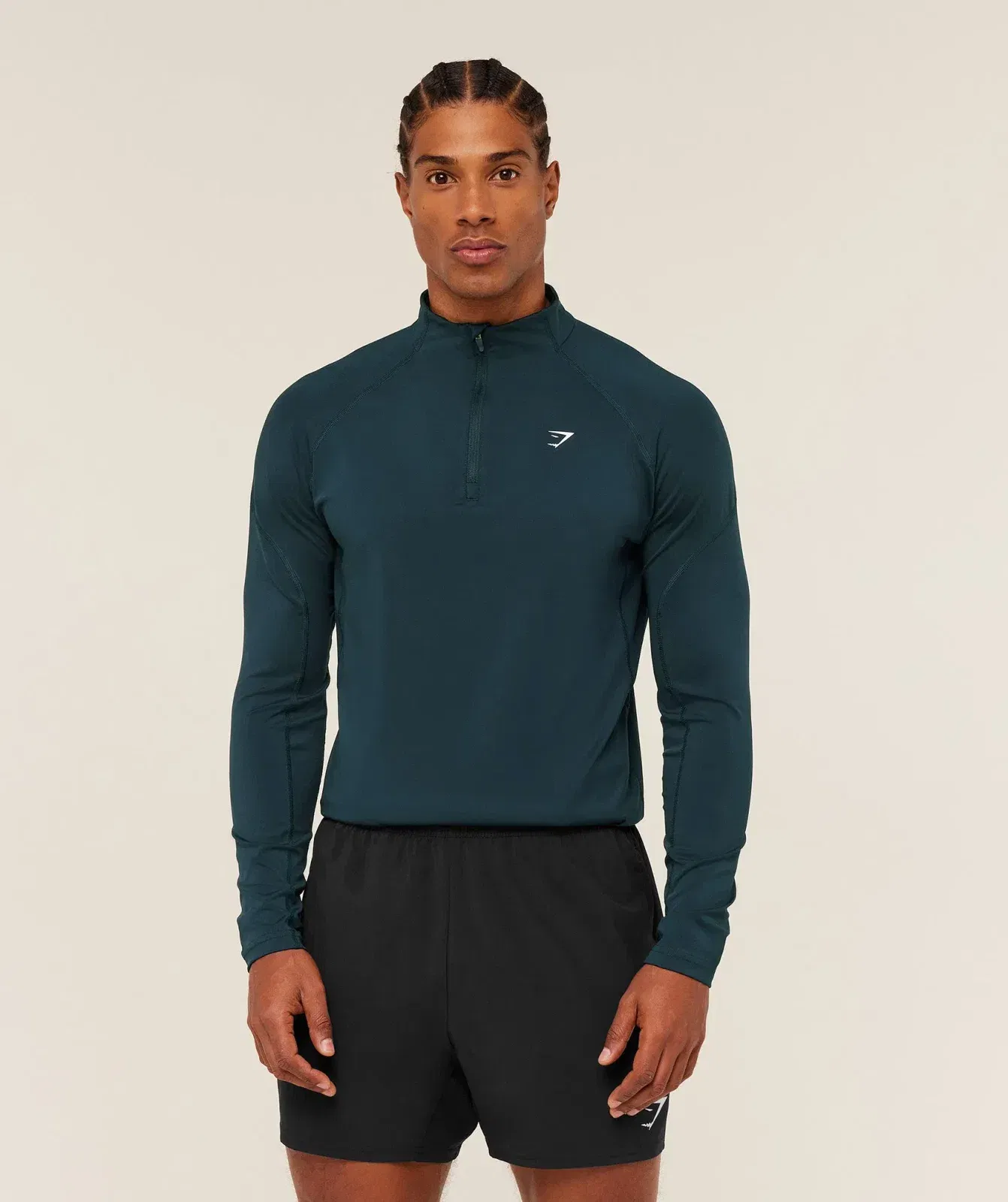 Gymshark Performance 1/4 Zip - Deep Petrol Blue