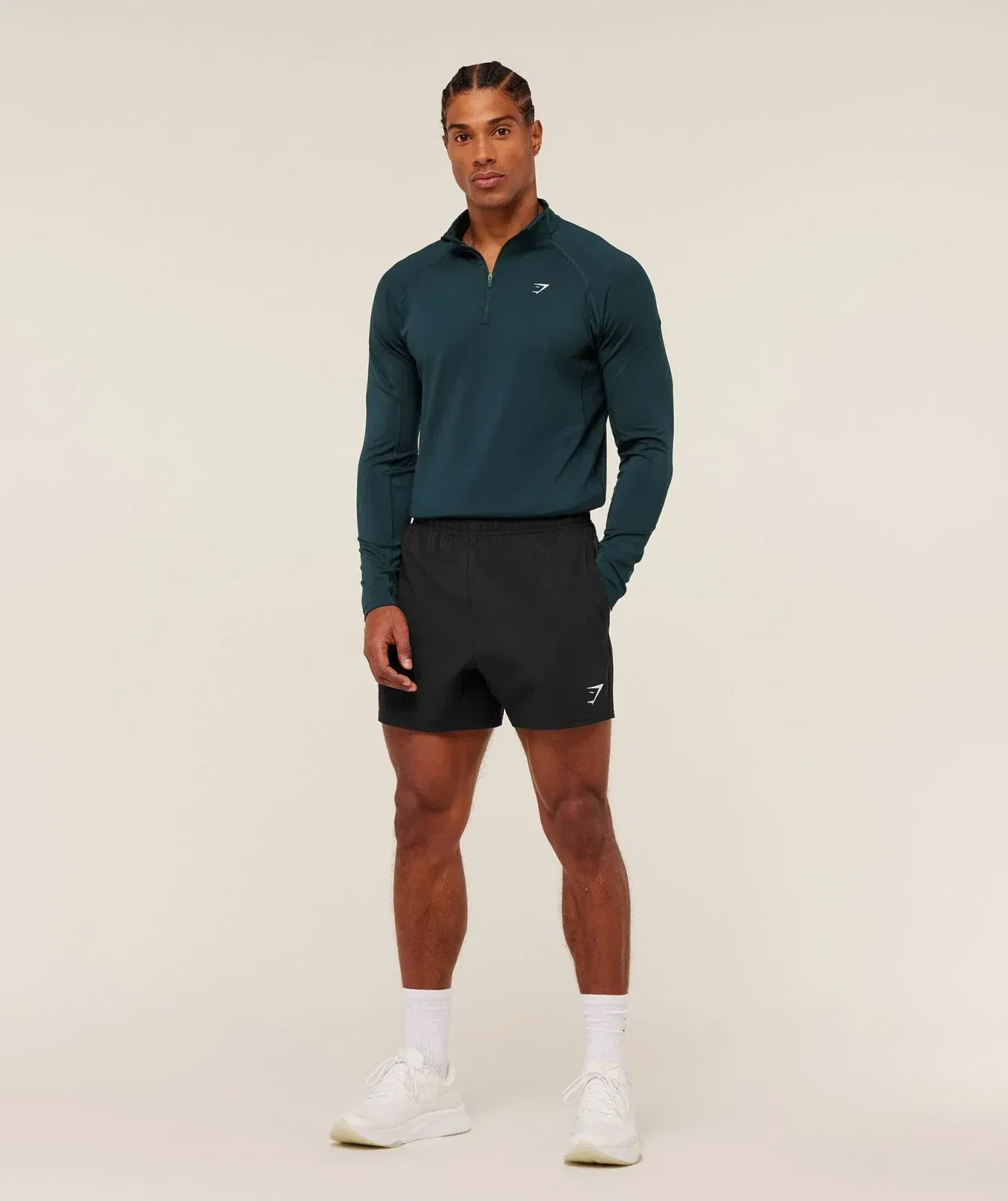 Gymshark Performance 1/4 Zip - Deep Petrol Blue