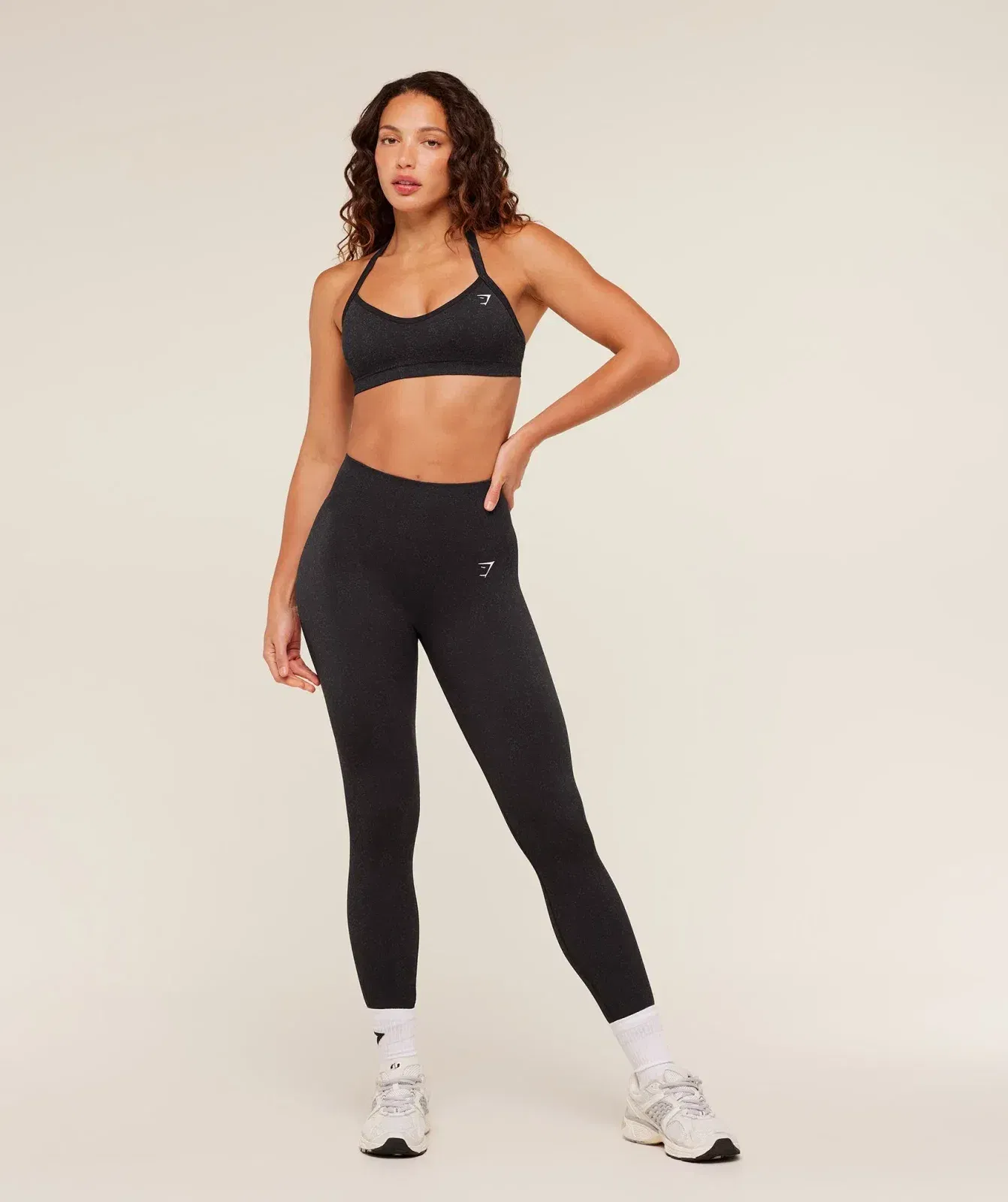 Gymshark Adapt Fleck Sports Bra - Mineral | Black