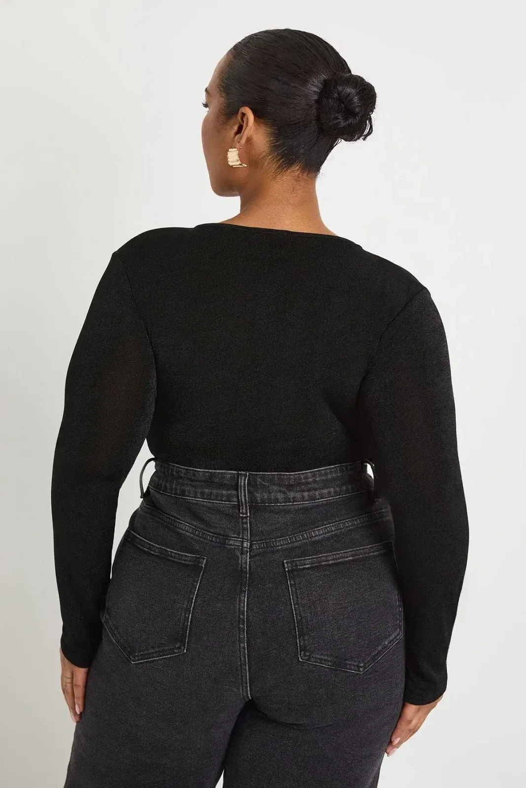 Plus Gold Trim Keyhole Bodysuit