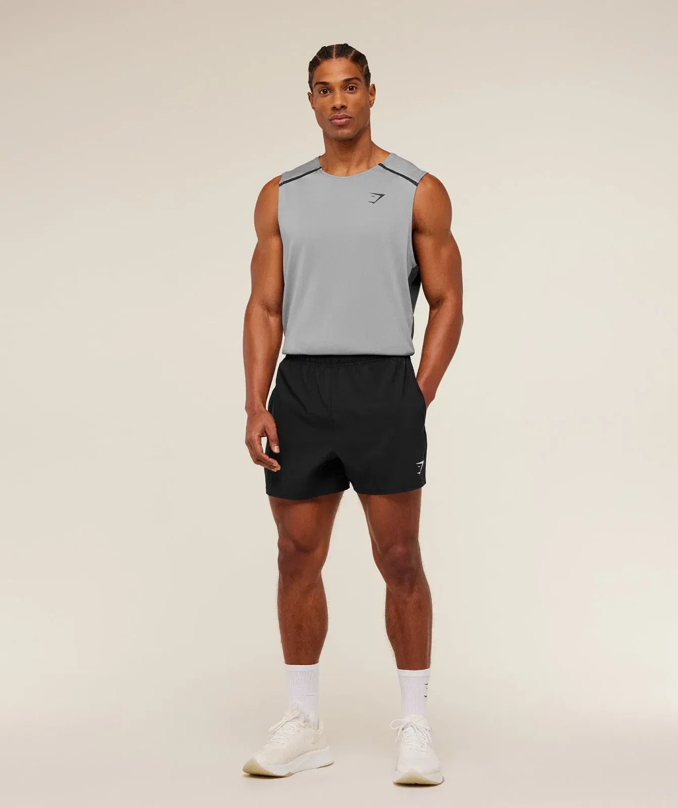 Gymshark Arrival Contrast Tank - Smokey Grey / Onyx Grey