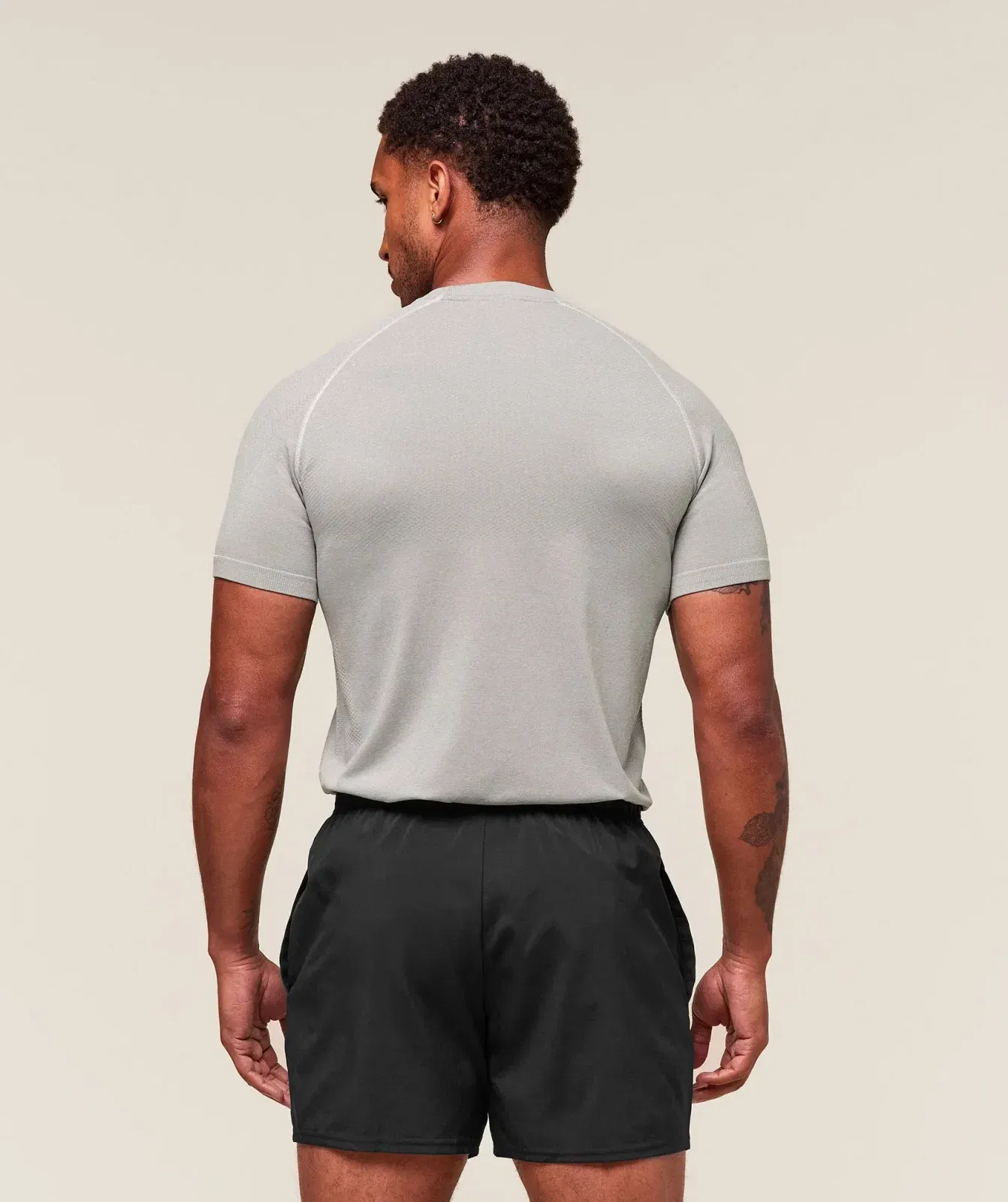 Gymshark Vital Seamless T-Shirt - Light Grey/Smokey Grey