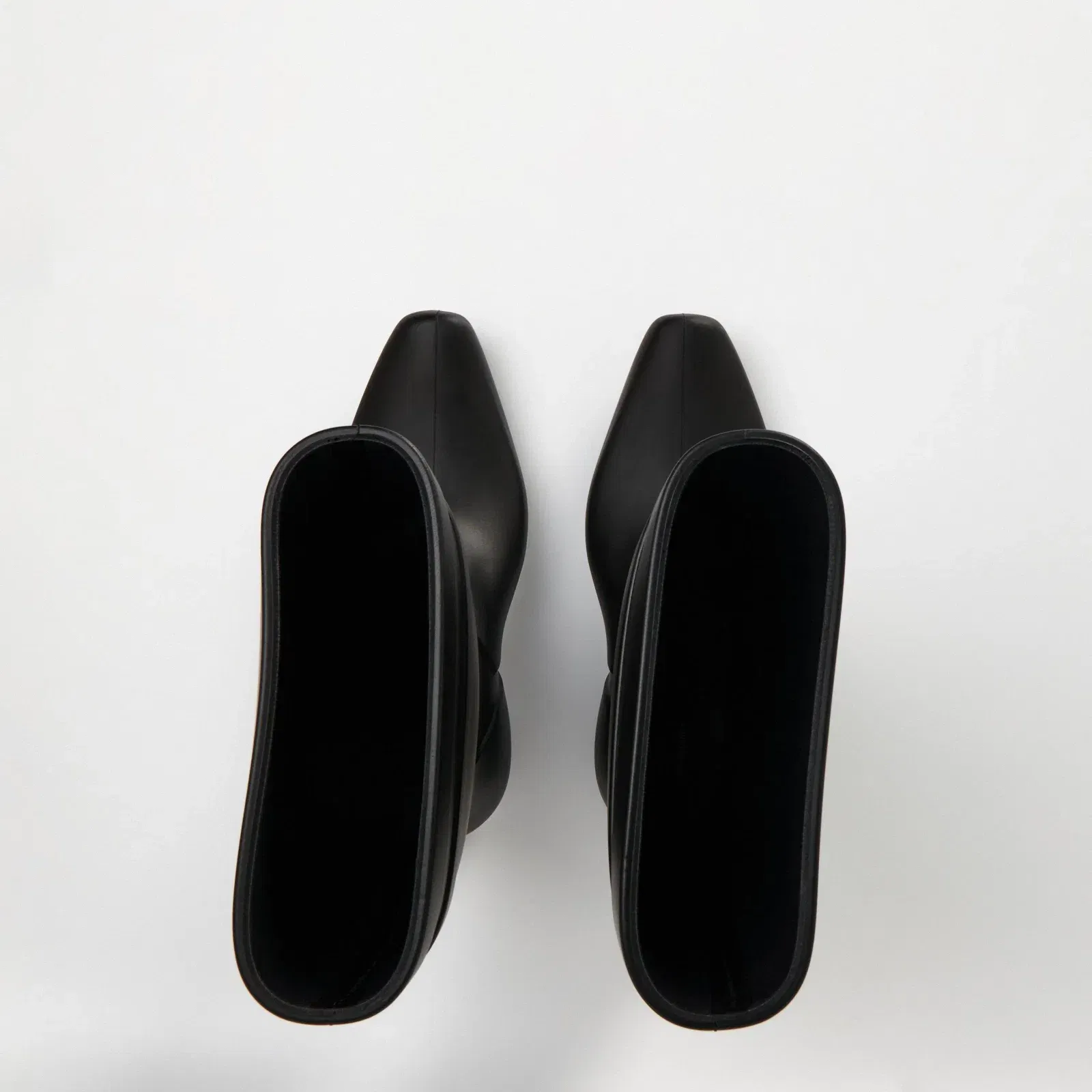 Structured Ankle Heeled Boots