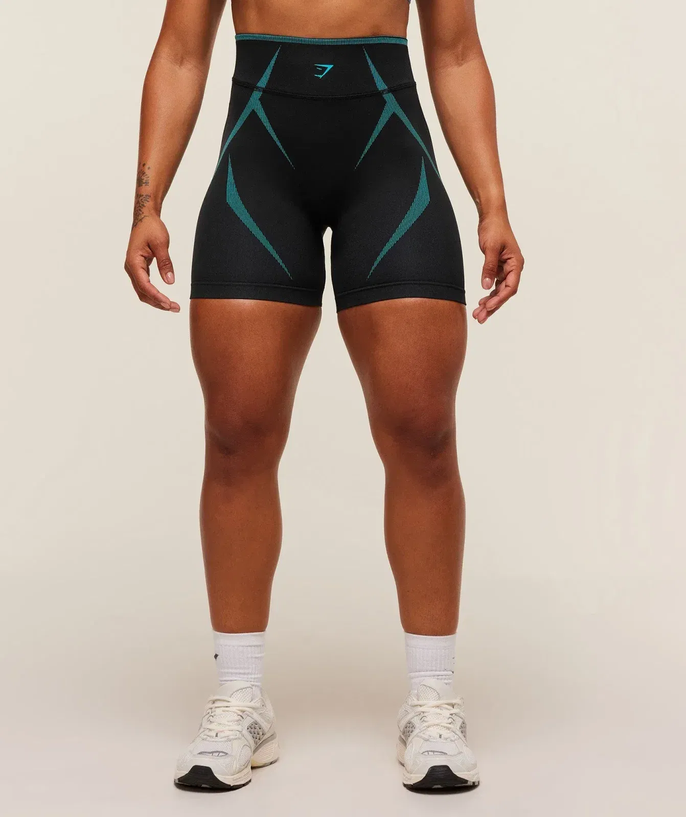Gymshark Apex Lift Seamless Short - Black/Brand Blue