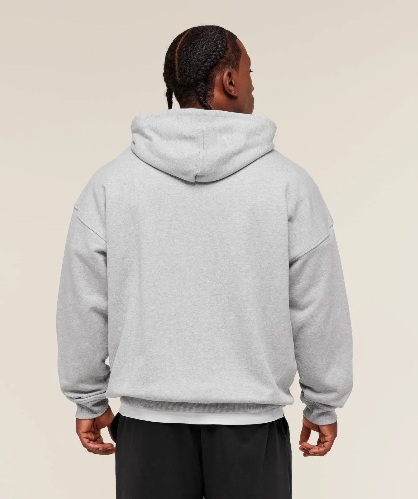 Gymshark Fade Graphic Zip Up Hoodie - Light Grey Core Marl