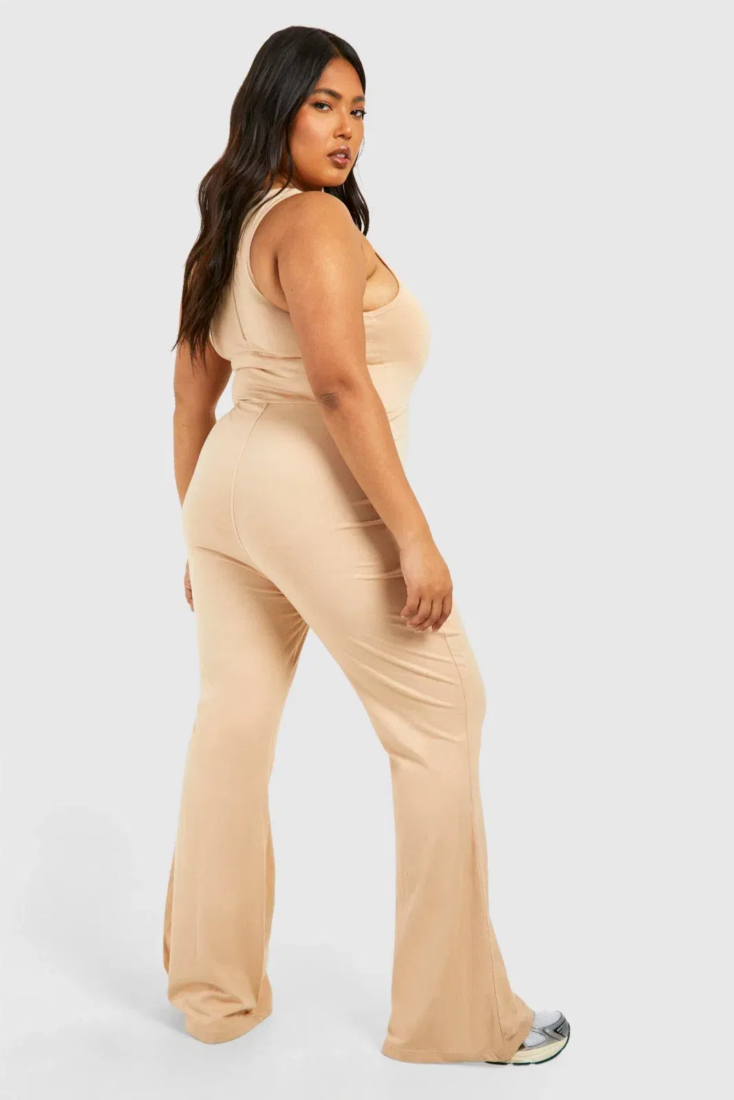 Plus Strappy Cotton Yoga Unitard