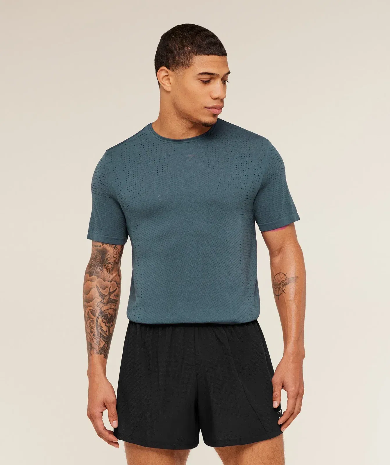 Gymshark Seamless Running T-Shirt - GS Stealth Blue