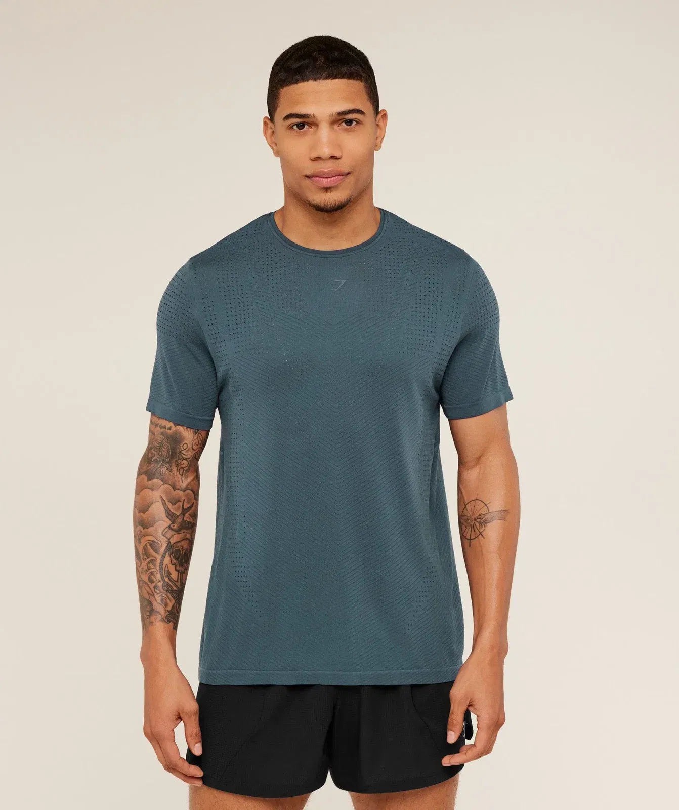 Gymshark Seamless Running T-Shirt - GS Stealth Blue