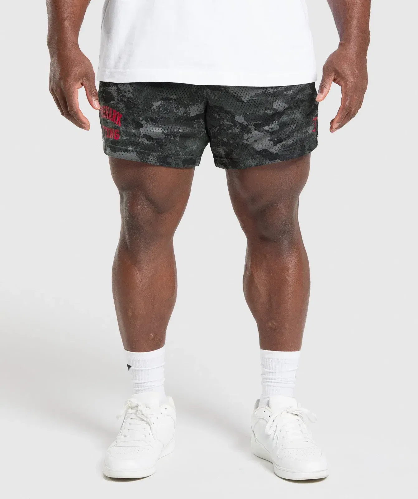 Gymshark Lifting Mesh 5" Shorts - Graphite Grey
