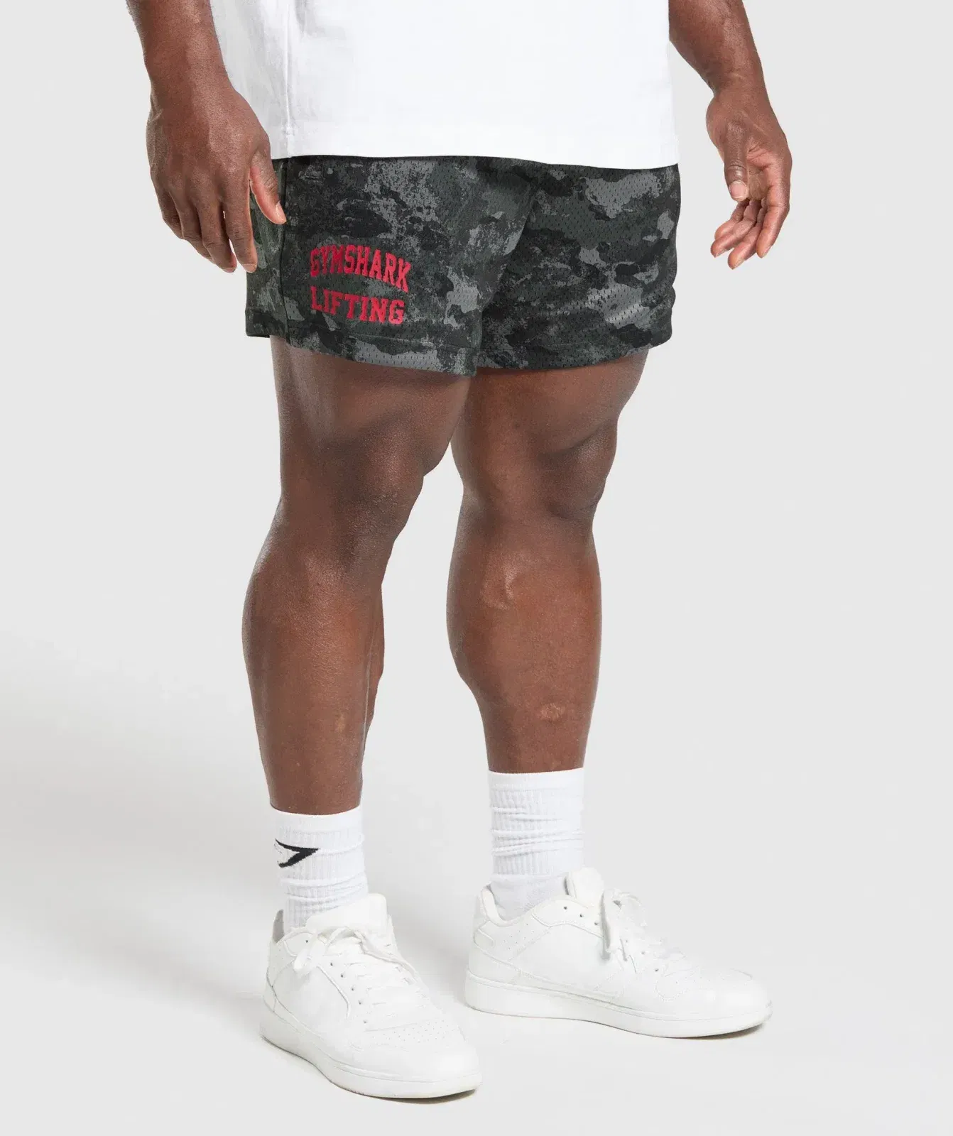 Gymshark Lifting Mesh 5" Shorts - Graphite Grey
