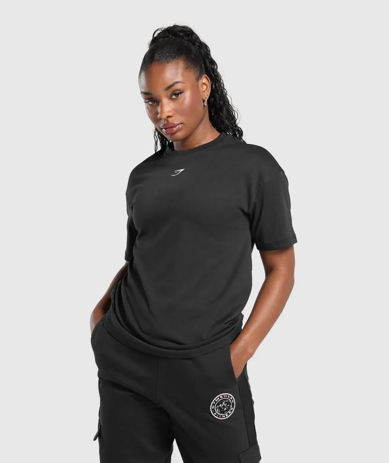 Power Oversized T-Shirt - Black