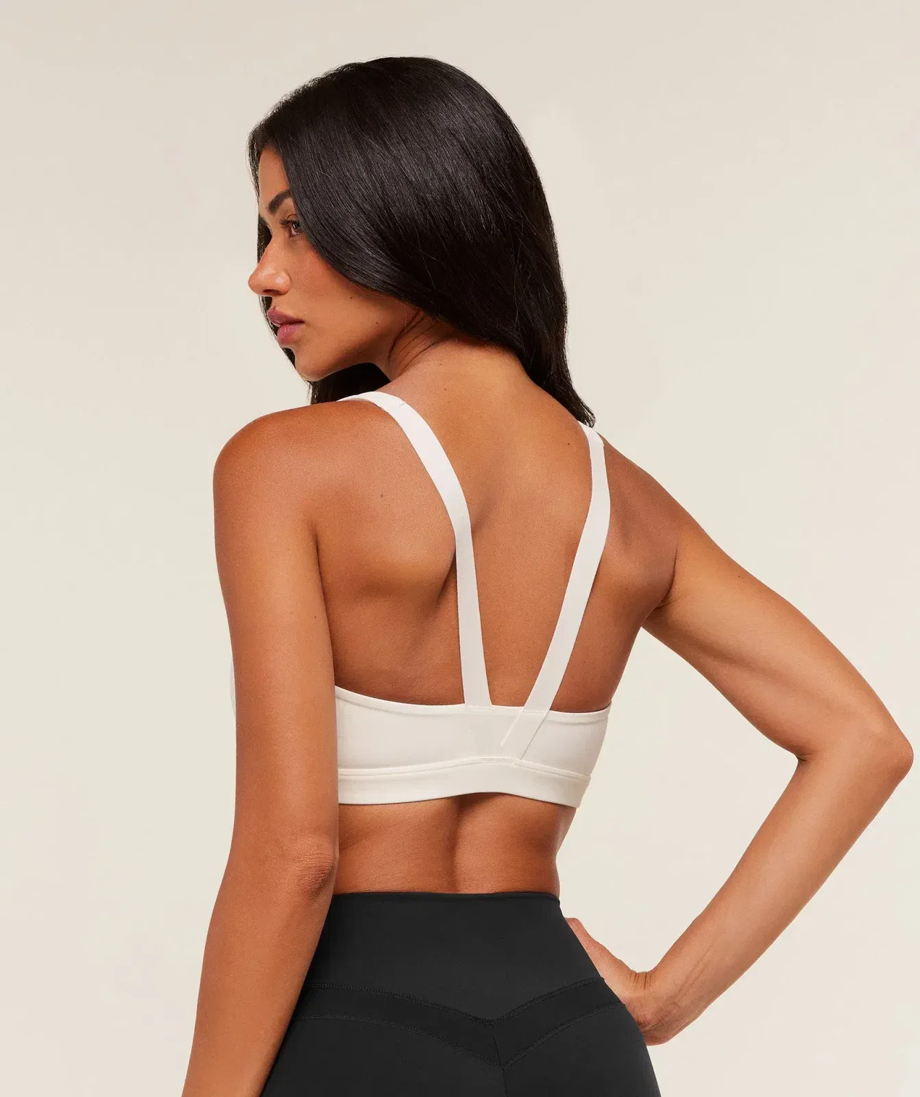 Gymshark Collegiate Sports Bra - Soft White