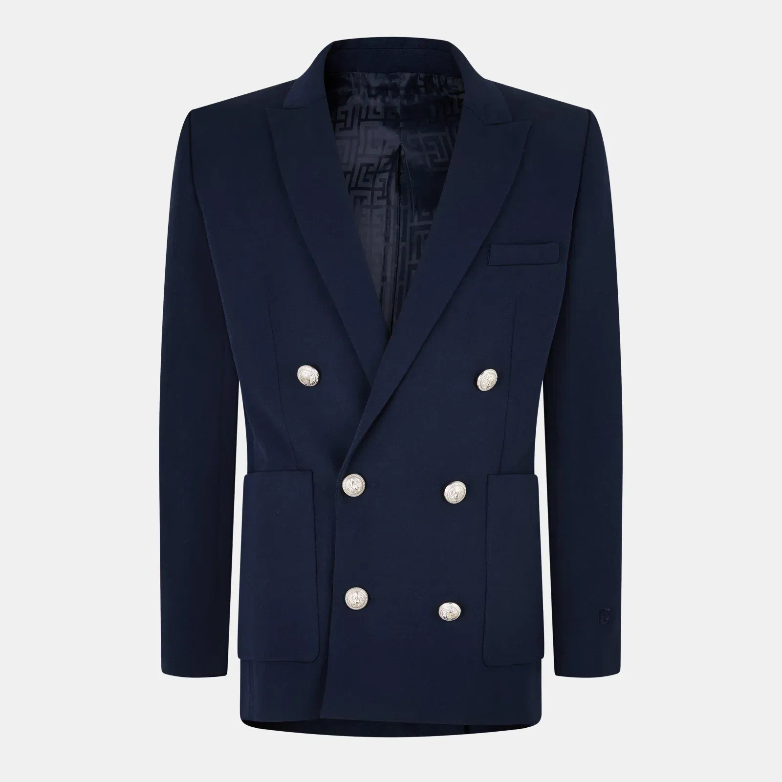 Military Inspired Gold Button Blazer