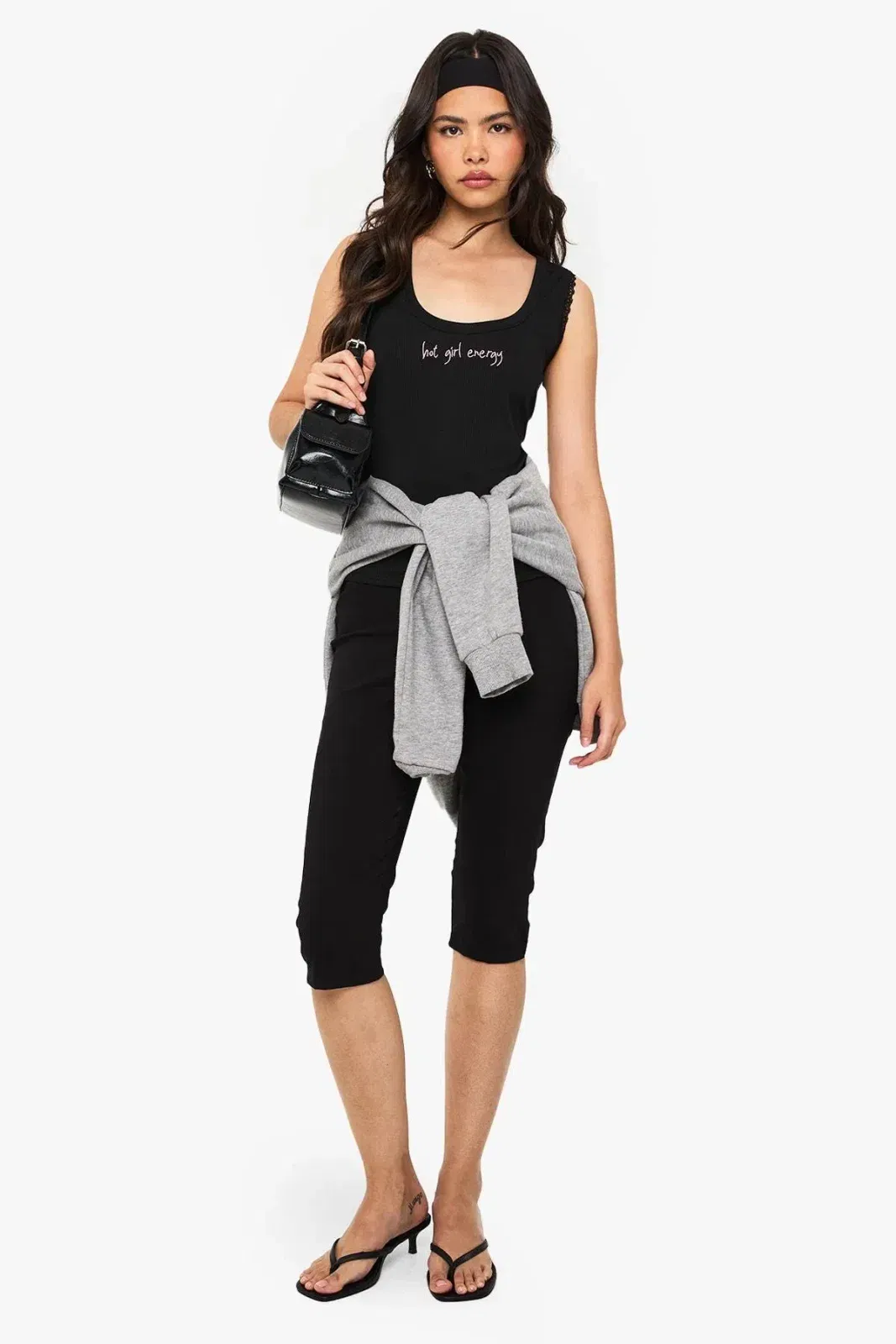 Hot Girl Energy Embroidered Tank Top