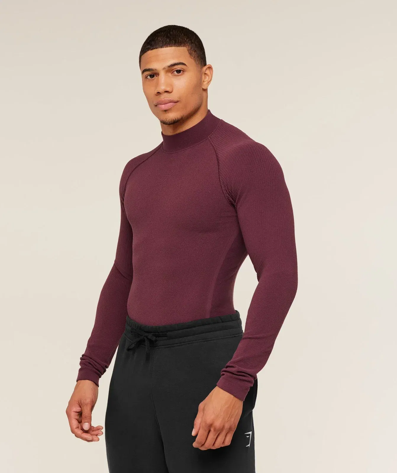 Gymshark Physique Long Sleeve T-Shirt - GS Impact Burgundy/GS Cherry Purple