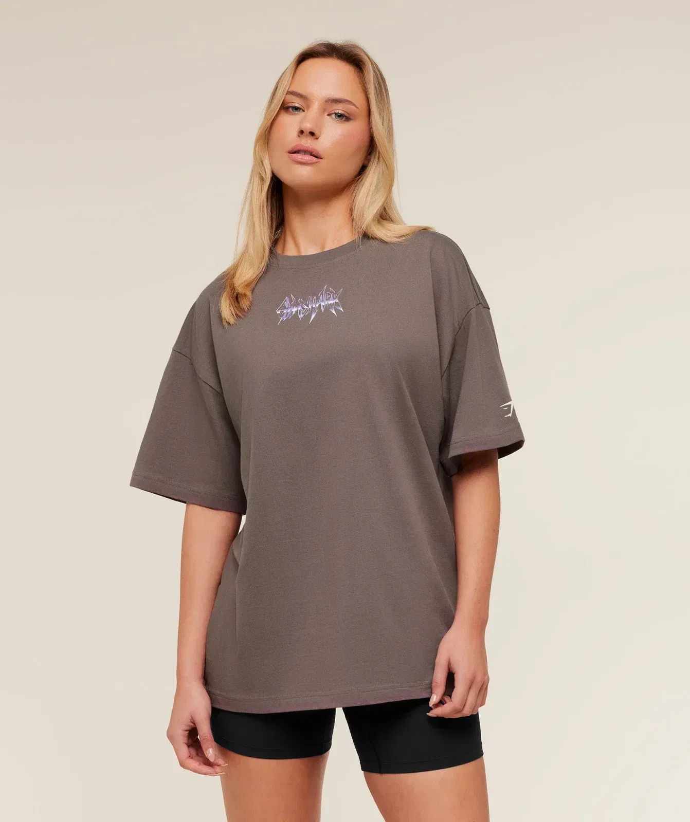 Gymshark Eagle Band Style Graphic Short Sleeve T-Shirt - Cool Brown