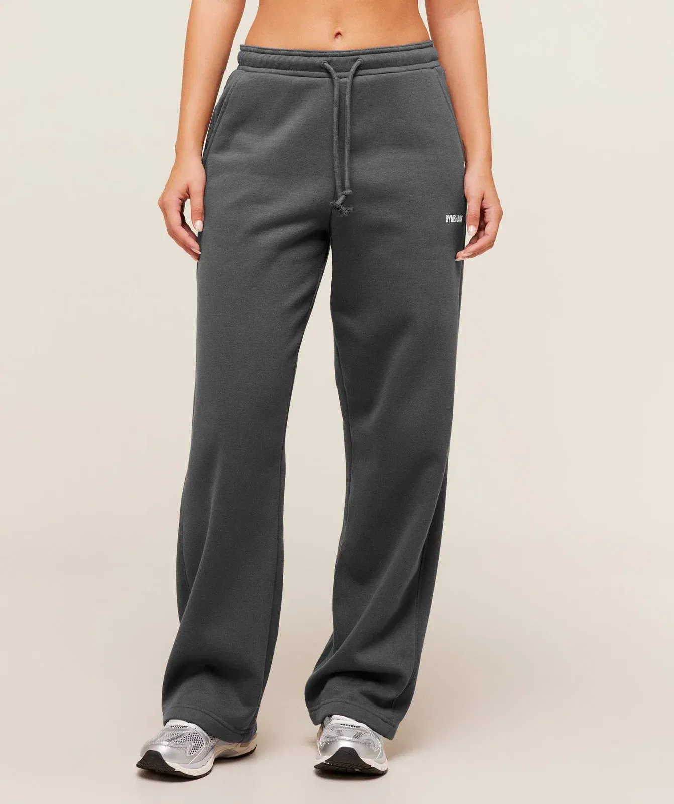 Gymshark Cosy Luxe Straight Leg Regular Joggers - Onyx Grey